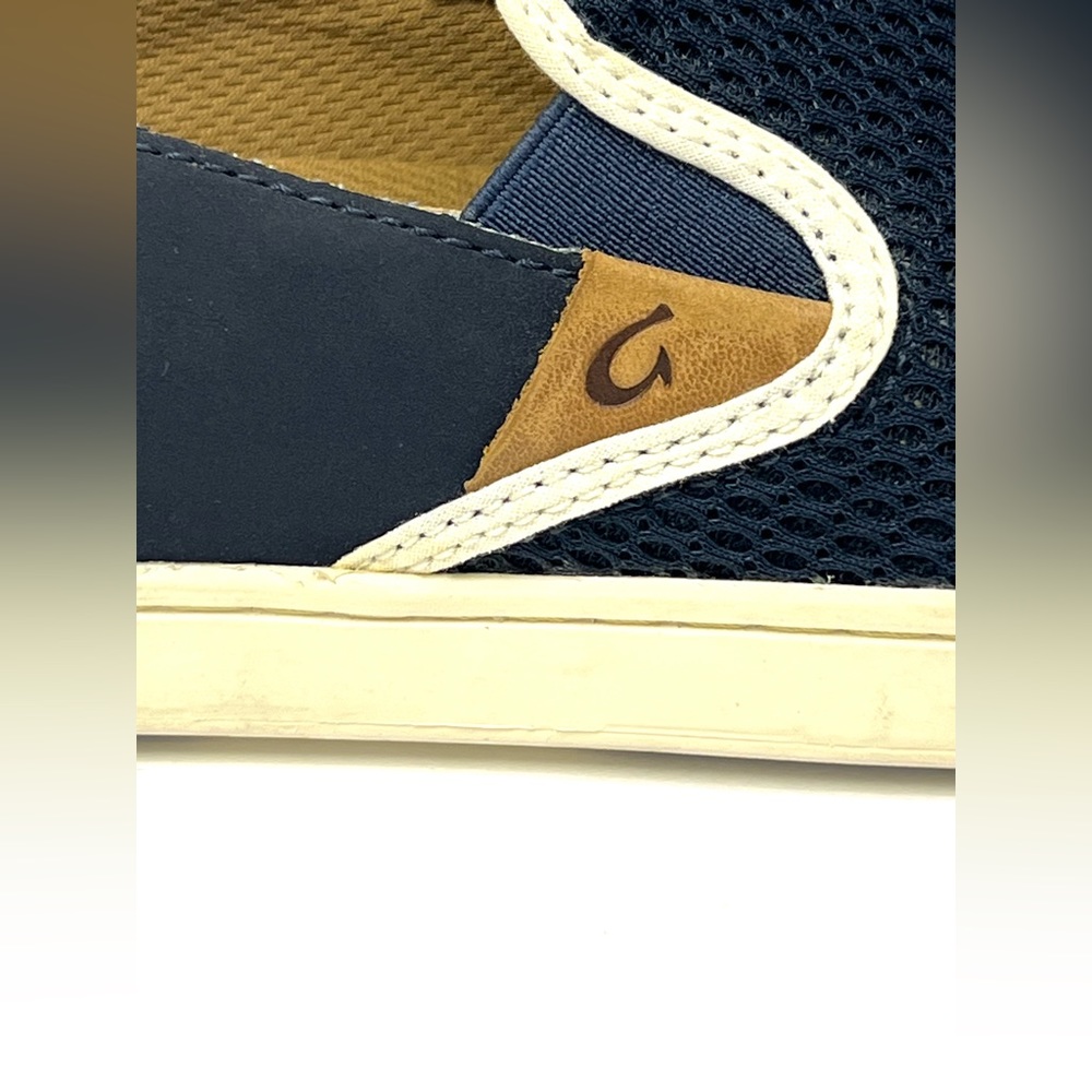 OluKai- Womens Blue Slip‎ on Shoes, Size-7, Pehuea, Pre-Owned - Picture 4 of 8